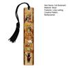 1/2/3Pcs Kitten Bookmark Kit Adorable Cat Design Reading Wooden Bookmarks with Tassels Funny Gift for Men Women