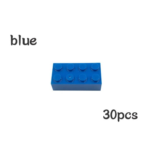 Non-Toxic 30Pcs Bulk Blocks Building Bricks Thick 2X4 Educational Assemblage Construction Toy For Children Size Compatible With Brand 3001