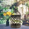 European Retro Vintage Candle Holder Metal Hanging Candle Lantern  Outdoor Terrace