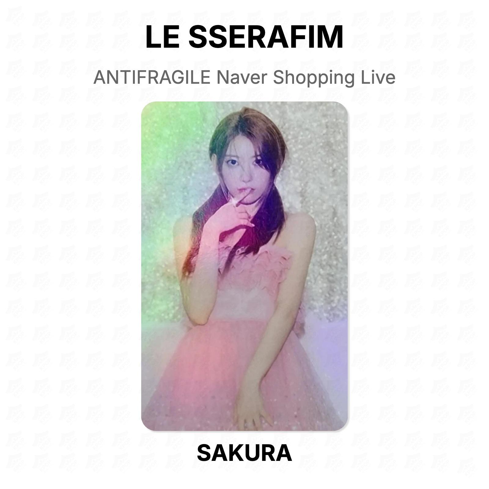 LE SSERAFIM ANTIFRAGILE Naver Shopping Live Official Photocard SAKURA