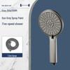 High-Pressure Five-Speed Handheld Shower Head with Large Panel