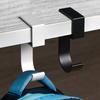 5 Shape Sturdy Hook for Student Bags Long Time Use Metal Wall Attachment Basic Assembly Black White Double Tone