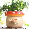 Adorable Mushroom Shaped Resin Coffee Cup Planter Colorful Succulent Pot For Storage