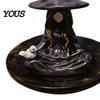 Witch Shaped Bird Feeder Meditating Feeder, Outdoor Hanging Waterproof Resin for Garden Decoration Spooky