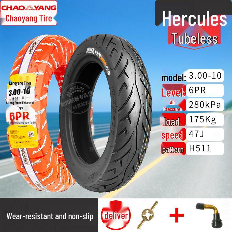 Chaoyang 3.00-10 Electric Bicycle Explosion-Proof Vacuum Tire
