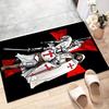 Cross Templars Knight Polyester Carpet, Soft Indoor Mat for Office Chair, Living Room, Computer Desk - Decorative Home Office Rug Design