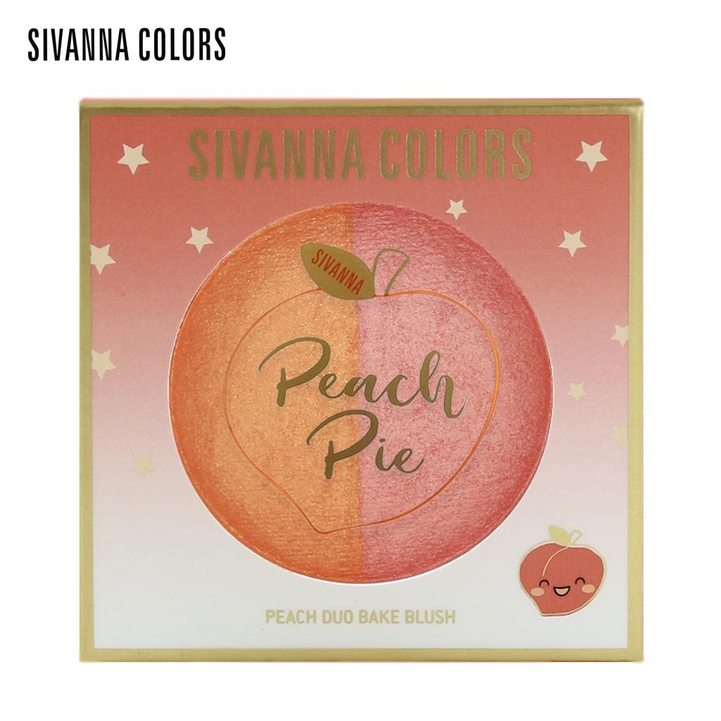 

SIVANNA COLORS Peach Duo Bake Blush HF5045 - Тайский косметический макияж