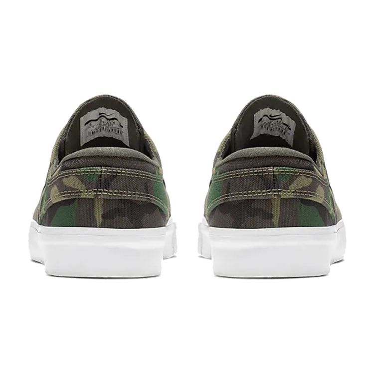 Nike Men's SB Zoom Stefan Janoski Canvas Premium Camo Iguana Black Sequoia Gum Light Brown AQ7878-201