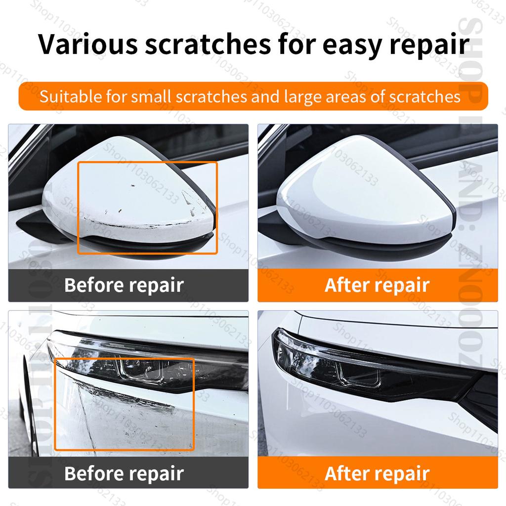 For Tesla Model S/Y/X/3 Car Scratch Paint Pen Deep Scratch Repair Removal White Black Red Silver Blue Grey Scratch Repair Spray