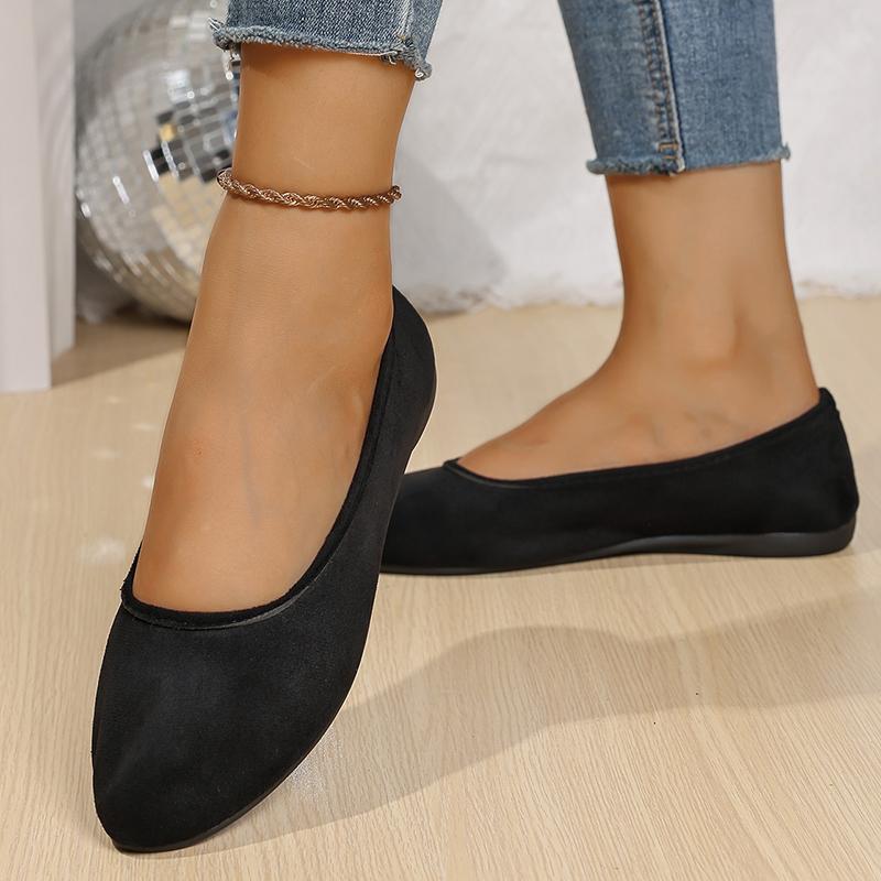 Fashion Classics Black Soft Sole Non Slip Flats Women Summer Autumn Comfort Light Loafers Woman Plus Size Platform Walking Shoes Mujer