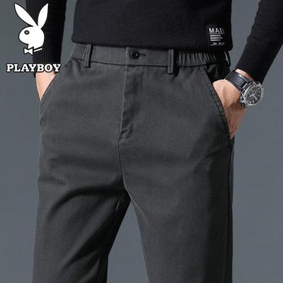 Men's Autumn/Winter Straight-Leg Casual Trousers
