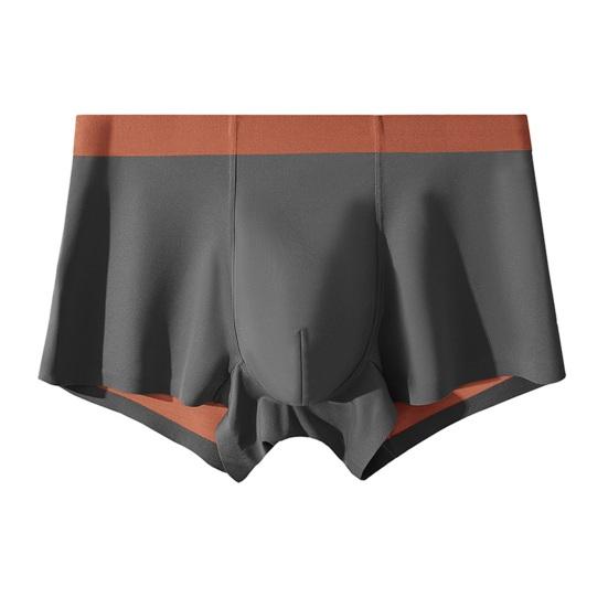 Mens Boxers Briefs Summer Quick-Dry Adults Seamless Trunks Soft Stretch Moisture Wicking Cool Breathable Ice Silk Underwear