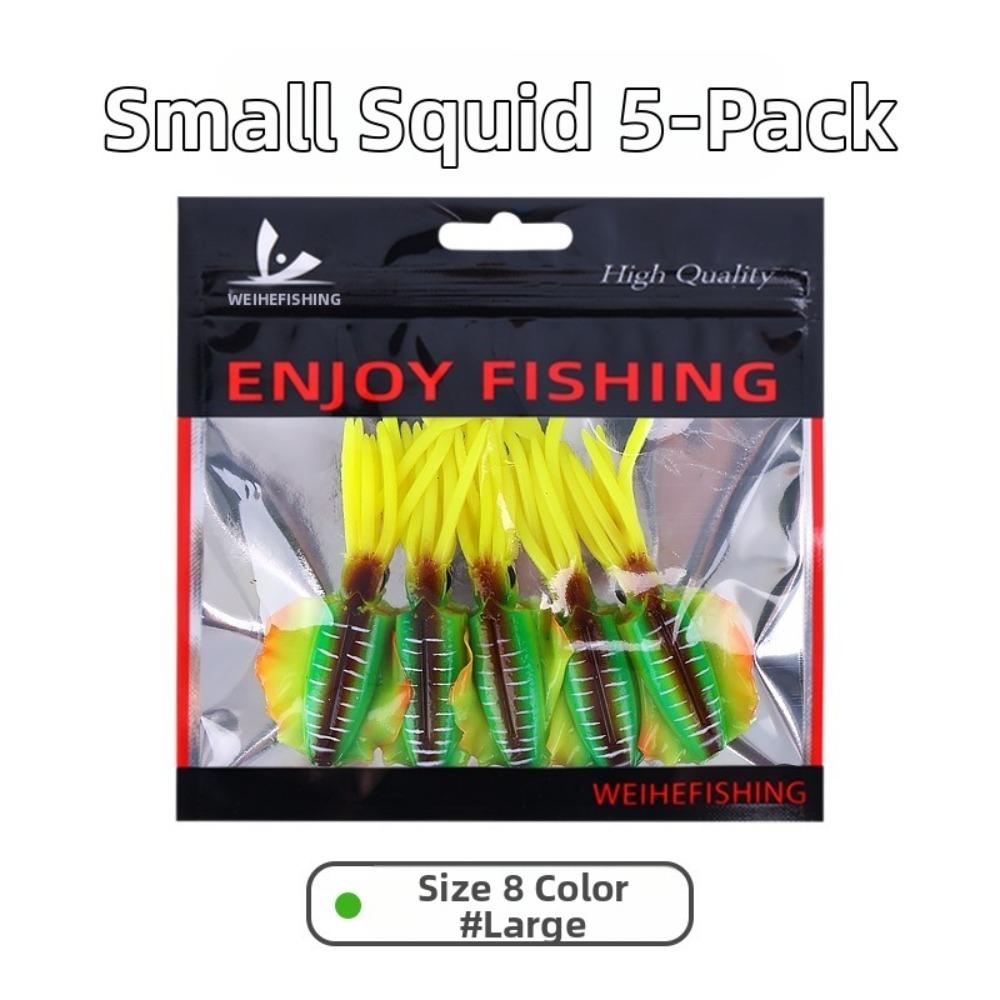 Lifelike Design Squid Fishing Bait Soft Material PVC Swimbait 2026 Fishing Lure Fishing