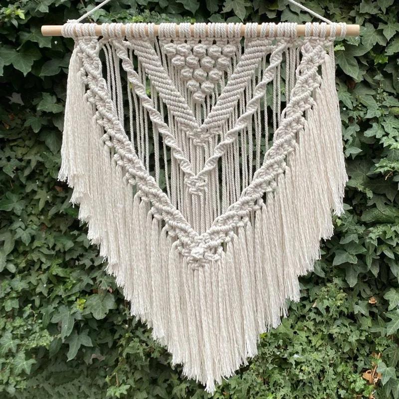 Handmade Weaving Tapestry Minimally Designed Homestay Home Decor Nordic Style Sofa TV Background Wall Decoration Bohemian Tapestry YLE315