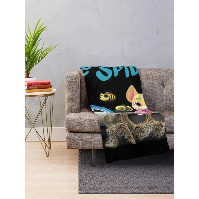 Lucas the Spider & Friends Throw Blanket Furry Soft Beds Blankets