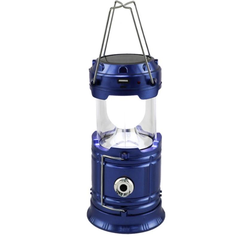 Rechargeable Solar LED Portable Multifunctional Torch Lamp Flame Flashlight Emergency Outdoor Hiking Tent Hanging Camping Light