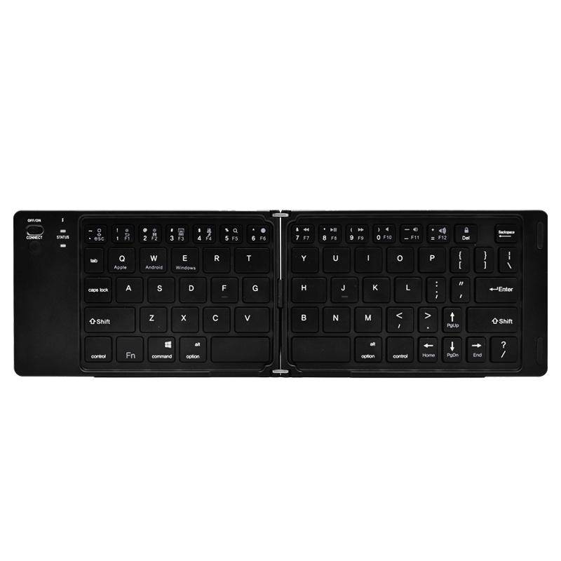 Dual-Power Foldable Universal Bluetooth Keyboard for Phones, Tablets, and Laptops