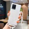 Crossbody Lanyard TPU Case For Honor 400 Lite 5G 400lite Transparent Shockproof Soft Silicone Cover For Honor 400 Lite 5G
