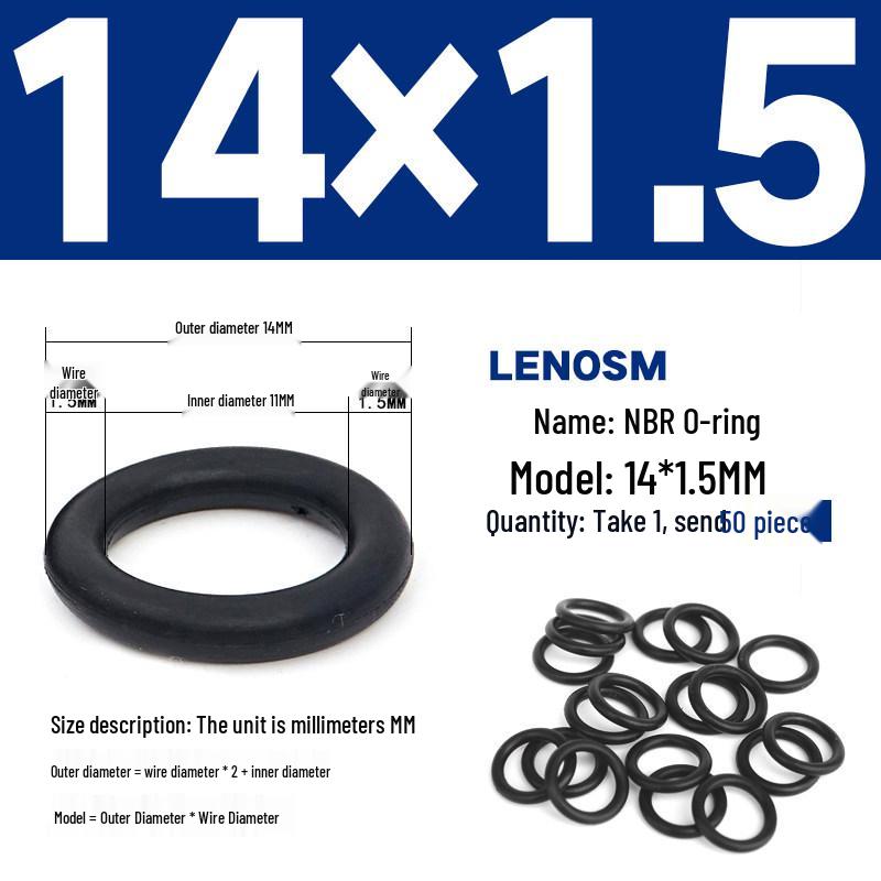 High-Pressure NBR Nitrile Rubber O-Ring Seal - Wear & Oil Resistant