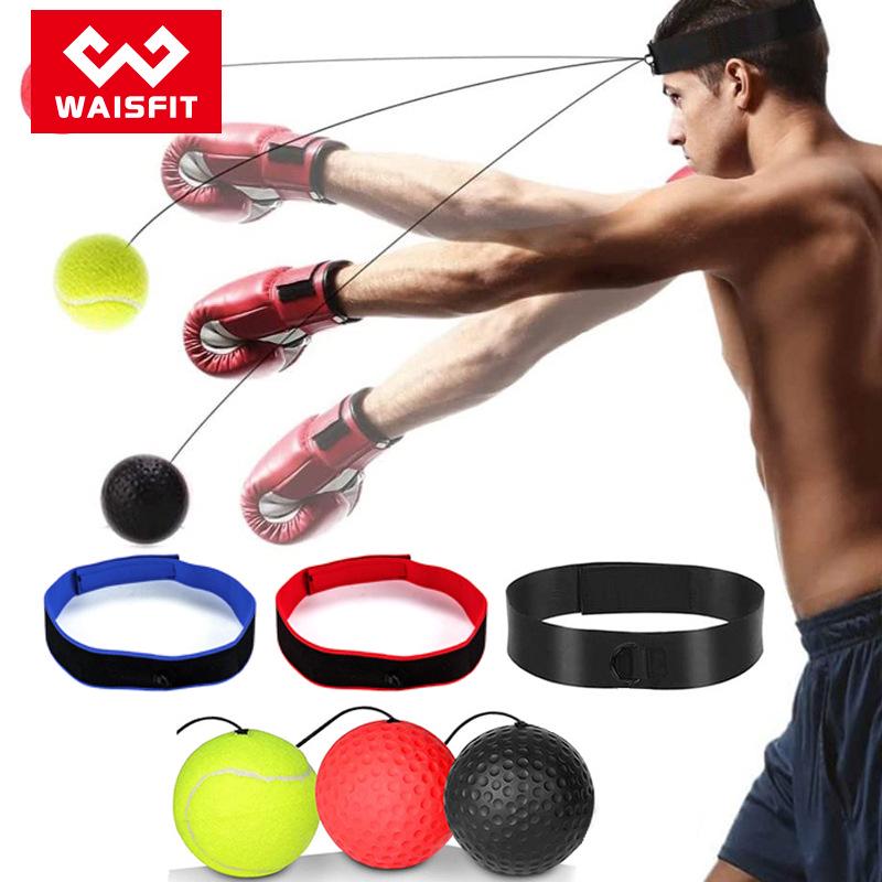Head-Mounted Boxing Reflex Ball for Quick Reaction Training - Suitable for Adults and Children