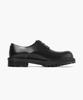 Firenze Atelier [Vibram] Volume Toe Hidden Stitch Pull-Up Leather 3-Hole Derby 1090 [Shine Black]