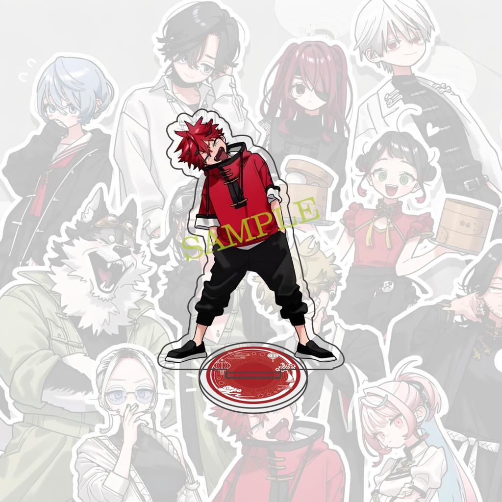 Anime Gokurakugai 10cm acrylic Standing character model  Aruma Tao Saotome Nei Takarai Tatsuomi Ban decoration cute gift