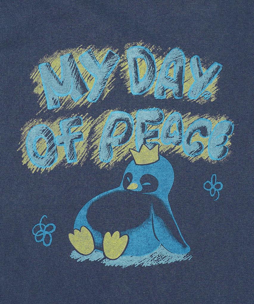 GAKKAI UNIONS My Day Pigment Short Sleeve T-Shirt Dive Blue