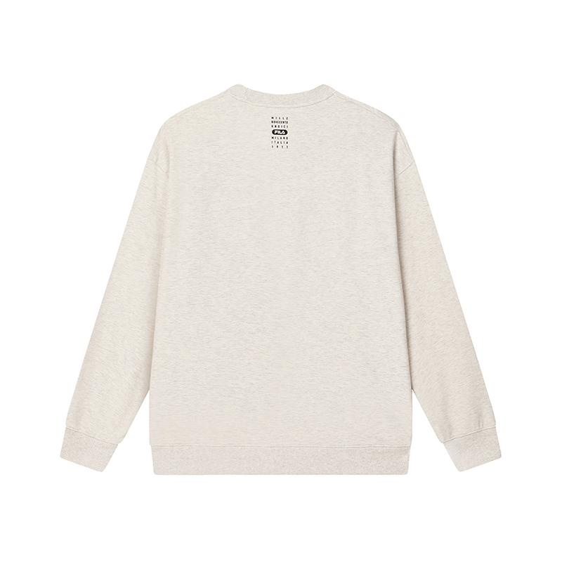 New FILA Sweatshirt Men's Light Khaki Heather Gray F11M435207FLK