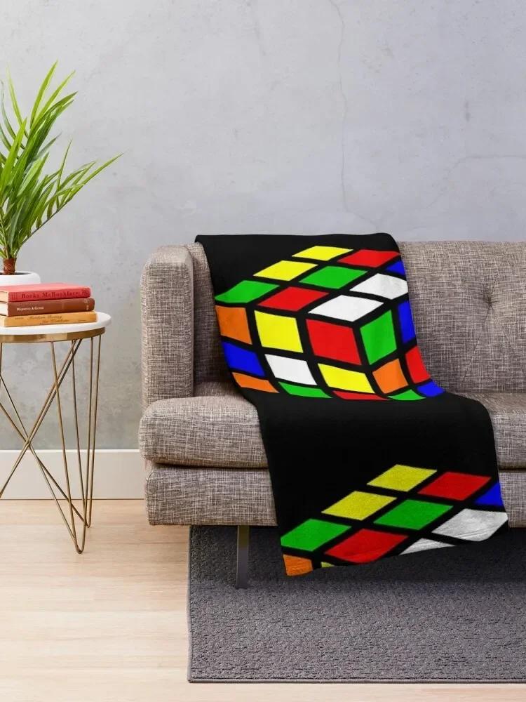 Magic Cube Throw Blanket Heavy Blankets Sofas Of Decoration Fluffy Blankets