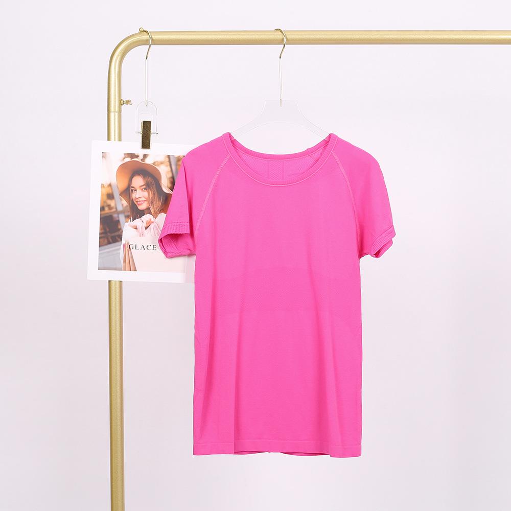 

Lulu Original Label Short Sleeve Round Neck Slimming Yoga Sportswear T-shirt 2 (40-50 kg)