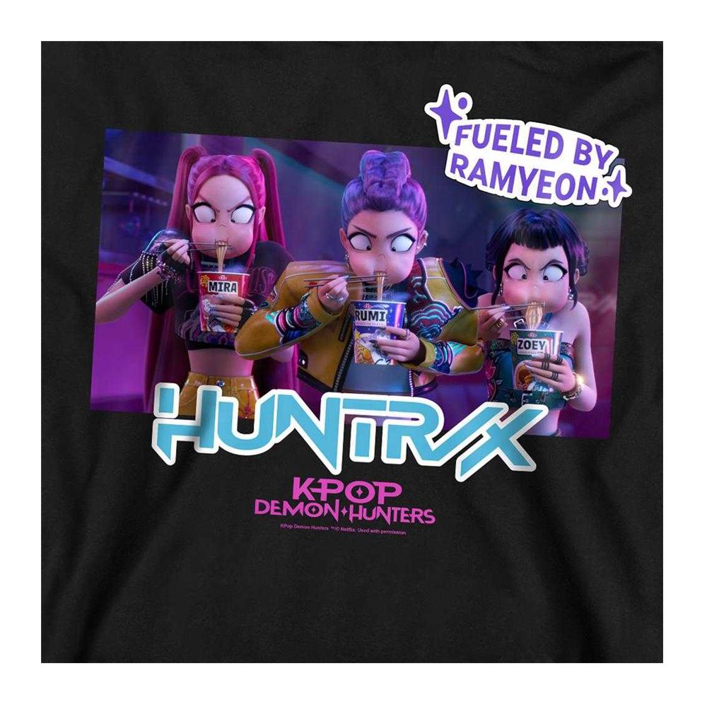 K-Pop Demon Hunters Unisex Adult Huntrix Eating Ramyeon Sweatshirt