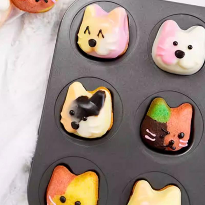 Carbon Steel Animal Mold Baking Pan For Even Heat Distribution Easy Cleaning Bakeware For Pastries Cookie