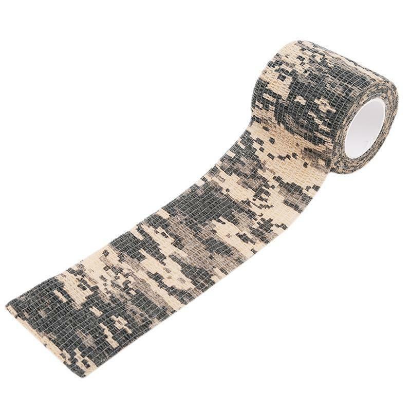 1PC/3PCS Outdoor Camouflage Tape Wrap Self-Adhesive Telescopic Multifunctional Non-Woven Stretch Bandage Tape Accessories For Camping Hunting