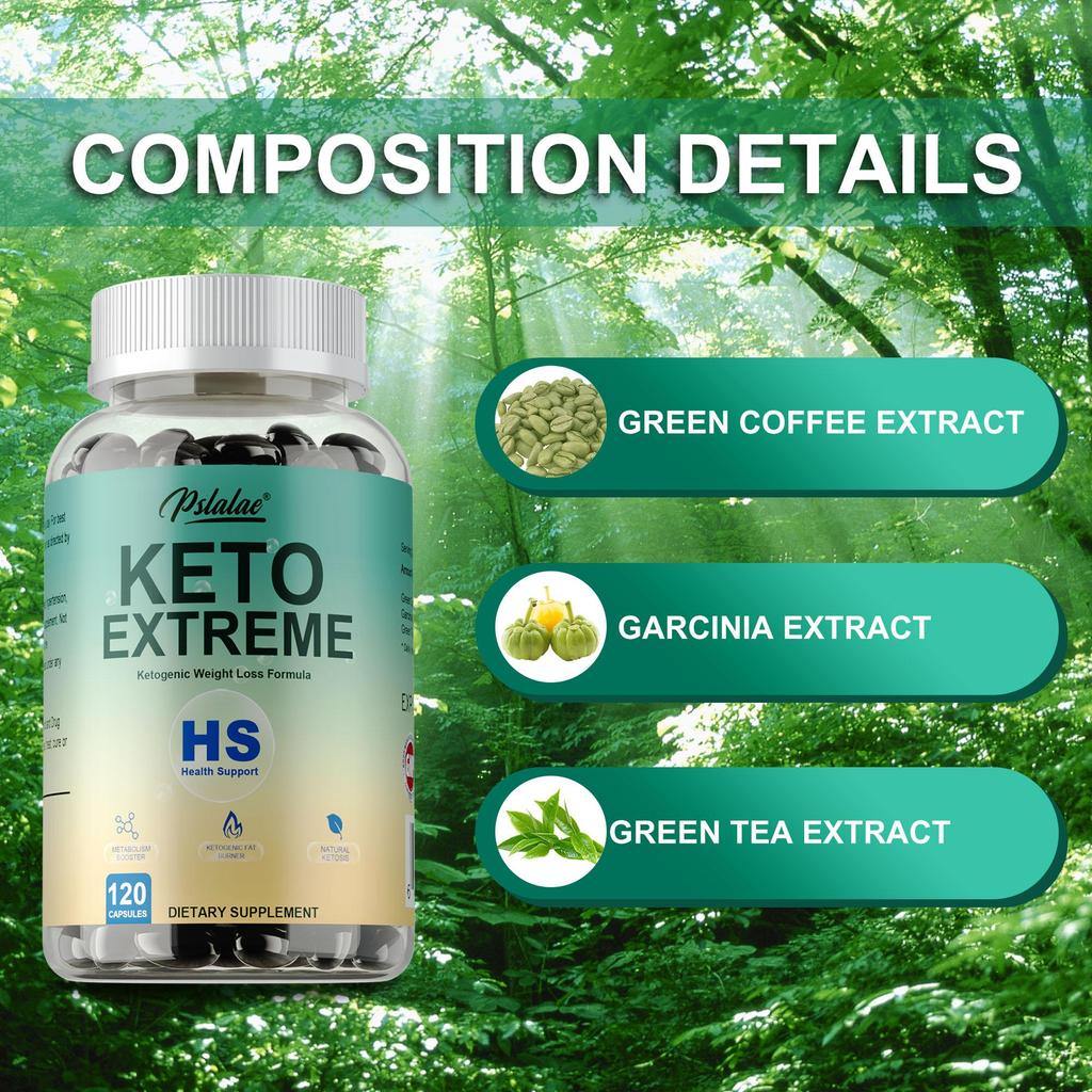 Capsule Keto Extreme - Perdita di Peso, Soppressore dell'Appetito, Detox, Brucia Grassi