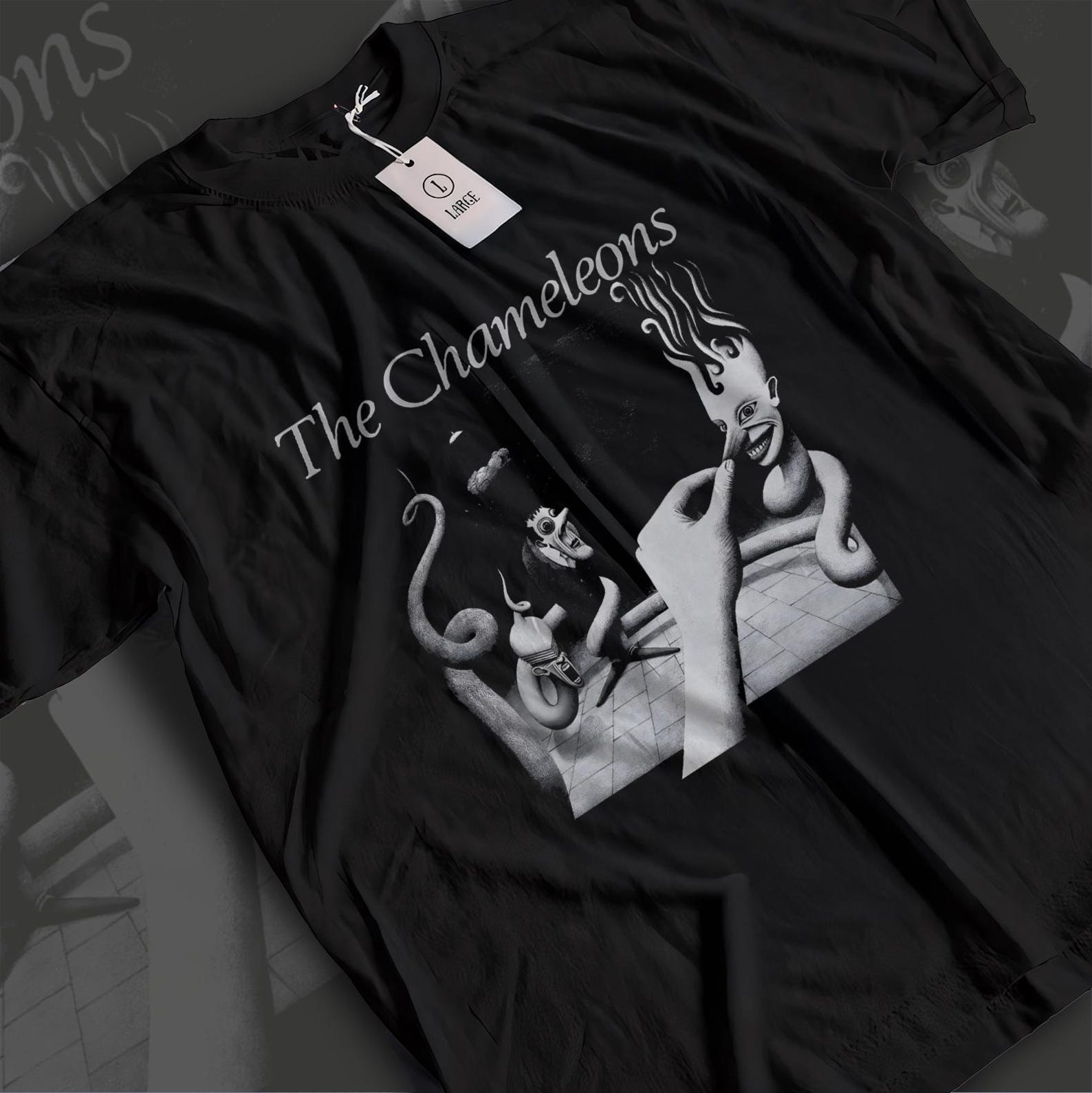 The Chameleons Shirt, Strange Times Album Tee, 80s Post-Punk Band Merch, Mark Burgess Manchester Music Graphic T-Shirt, S to 5XL S