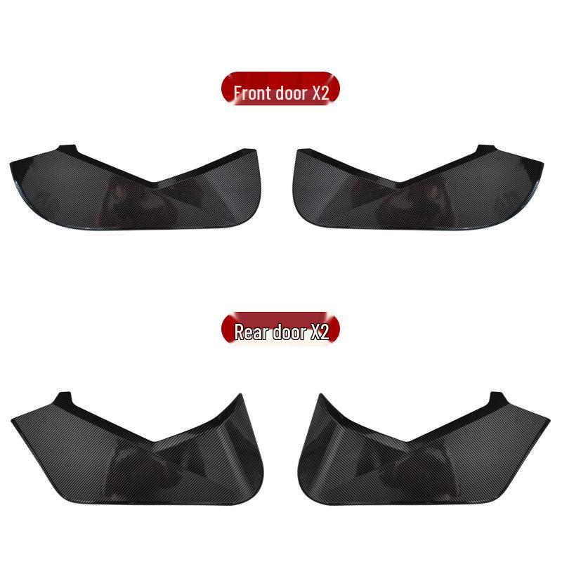 BMW X3 Door Anti-Kick Pad with Carbon Fiber Pattern - Interior Protection Sticker