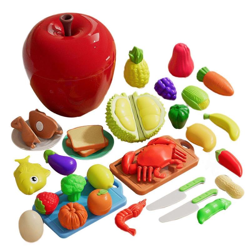 Cutting Play Pretend Food Role Playing Pretend Play Kitchen Pretend Food Set for