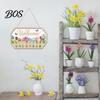 Wooden Hanging Sign Welcome Door for Front Door, Waterproof Sign, Hanger Decoration Home Farmhouse Garden Yard Porch