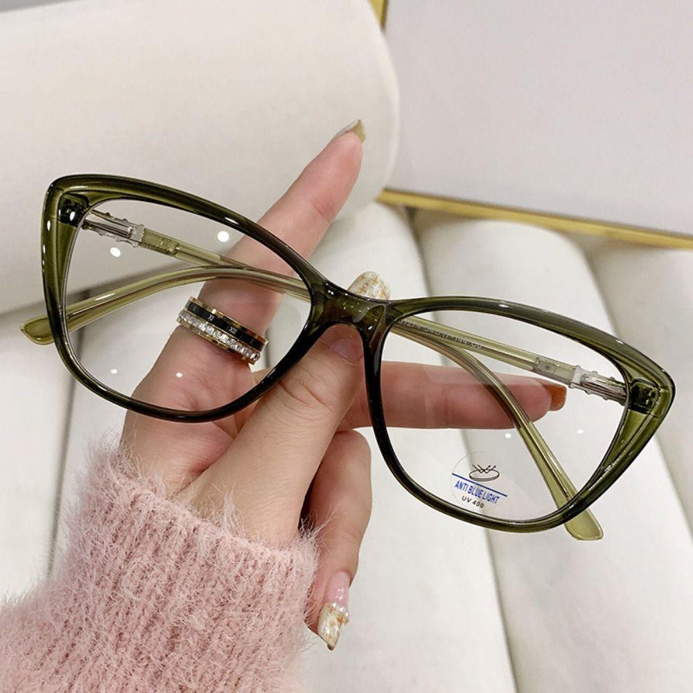 Men Women TR90 Anti-blue Light Glasses Vision Care Luxury Brand Designer Spectacles Eyewear Cat Eye Eyeglasses