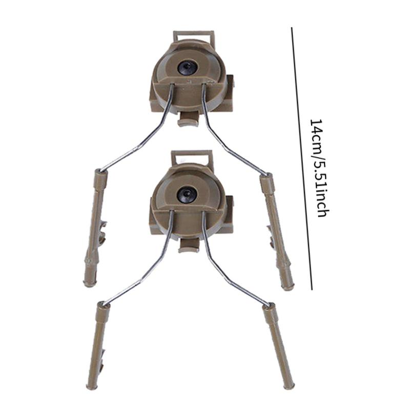 Helmet Rail Adapter Headphone Rail Bracket Flexibility Multiuse Easy Installation Helmet Accessories for Outdoor Sports