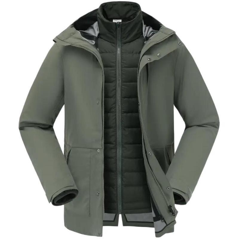 

DECATHLON TRAVEL900 Удобная и универсальная повседневная другая куртка мужская хаки/серая S