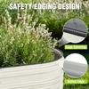 2PK 4x2x1ft Outdoor Galvanized Raised Garden Bed Kit Rust Corrosion Protection Easy Assembly Safe Edge Ideal for Vegetables Flo