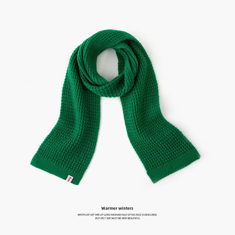 

Зимние однотонные шарфы для девочек, женский теплый акриловый шарф, модный женский уличный дорожный лыжный шарф, защищает шею, зимний шарф