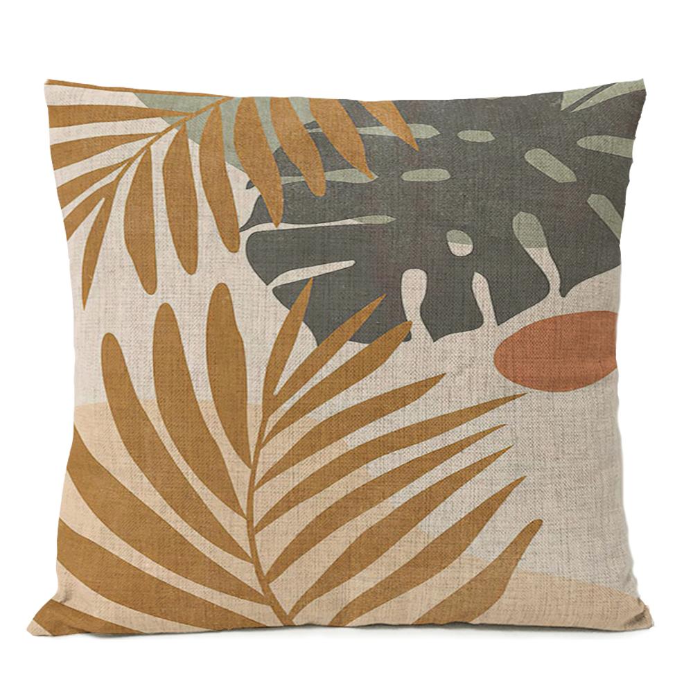 Nordic Home Decor Boho Geometric Pillow Cover Leaf Monstera Rainbow Sun Throw Pillow Case Art Simple Decorative Sofa Cushion