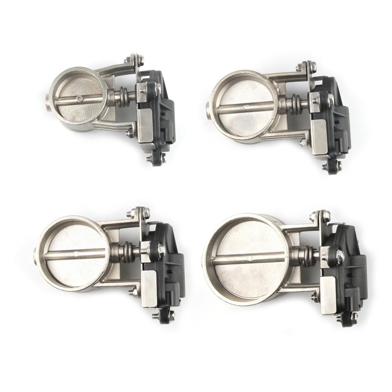 2” 2.25” 2.5” 2.75” 3” Stainless Steel Electric Exhaust Valve With Fine-tunable Remote Control Electronic Switch Kit