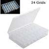 24 Grids Compartment Plastic Storage Box Screw Holder Case Organizer Container For Craft Parts Metal Parts Sewing Aaccessories