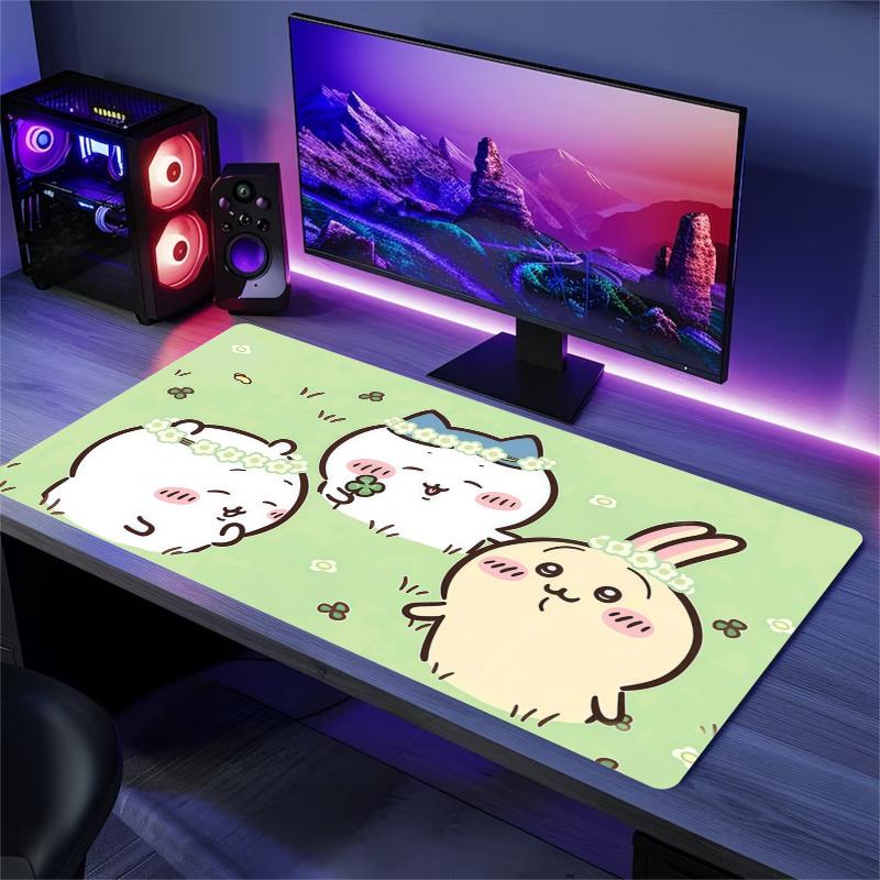 Chiikawa Print  Cushion Non-slip Laptop Tablet Big Mousepad XXL Mat Mini PC Playmat With Lock edge