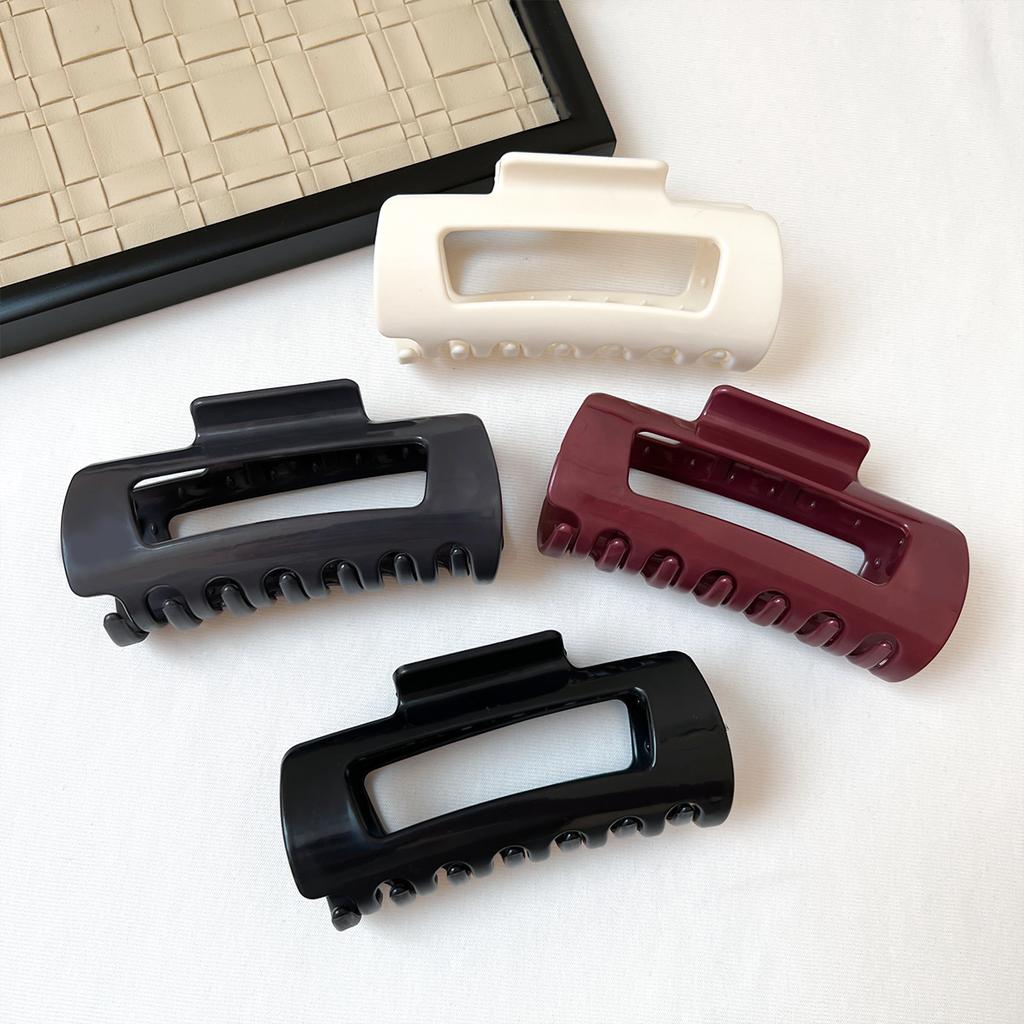 2026 Soft Silicone Square Shark Hair Claw, Gentle No-Damage Hair Clip for Women