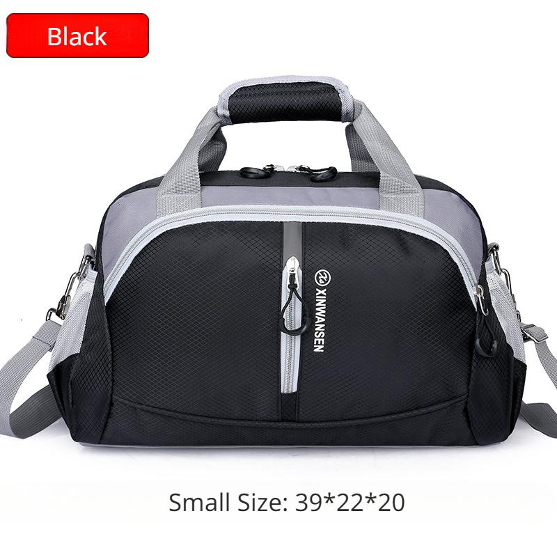 

Мужская и женская дорожная сумка для багажа на короткие расстояния, новая сумка через плечо на одно плечо, спортивная сумка для тренажерного зала, фитнеса и тренировок, сумка для йоги Small size чёрный