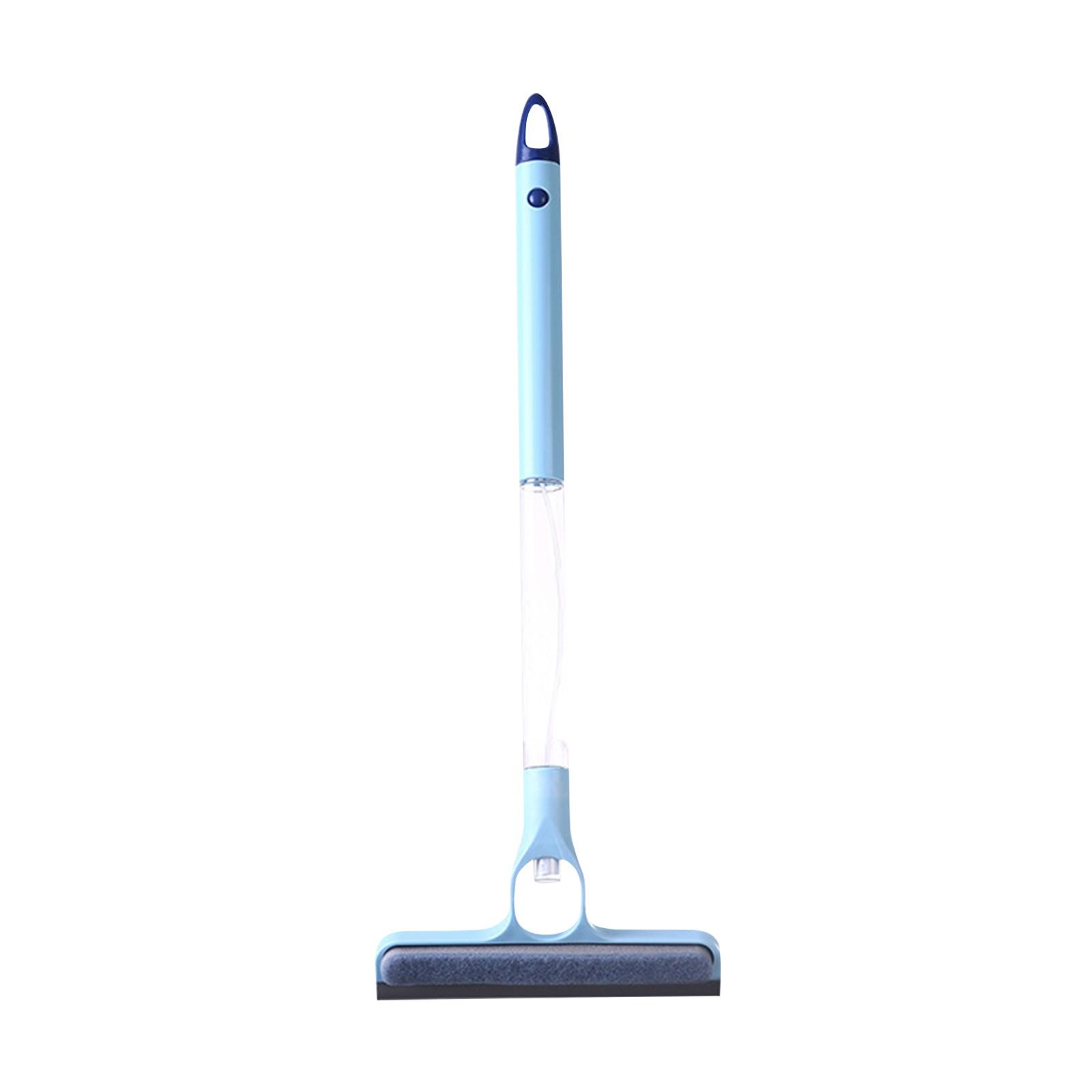 

Многофункциональный бытовой инструмент для мытья стекол для чистки зеркал с двух сторон, который можно чистить щеткой и скребком One Size синий